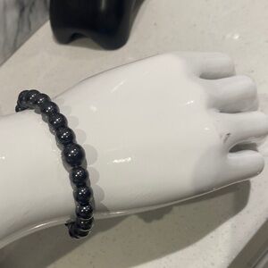 Black Beaded Hamatite Bracelet